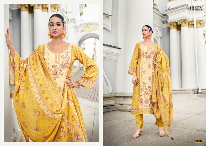 Iznik Vol 4 By Ibiza Simar Muslin Digital Printed Salwar Kameez Wholesale Shop In Surat